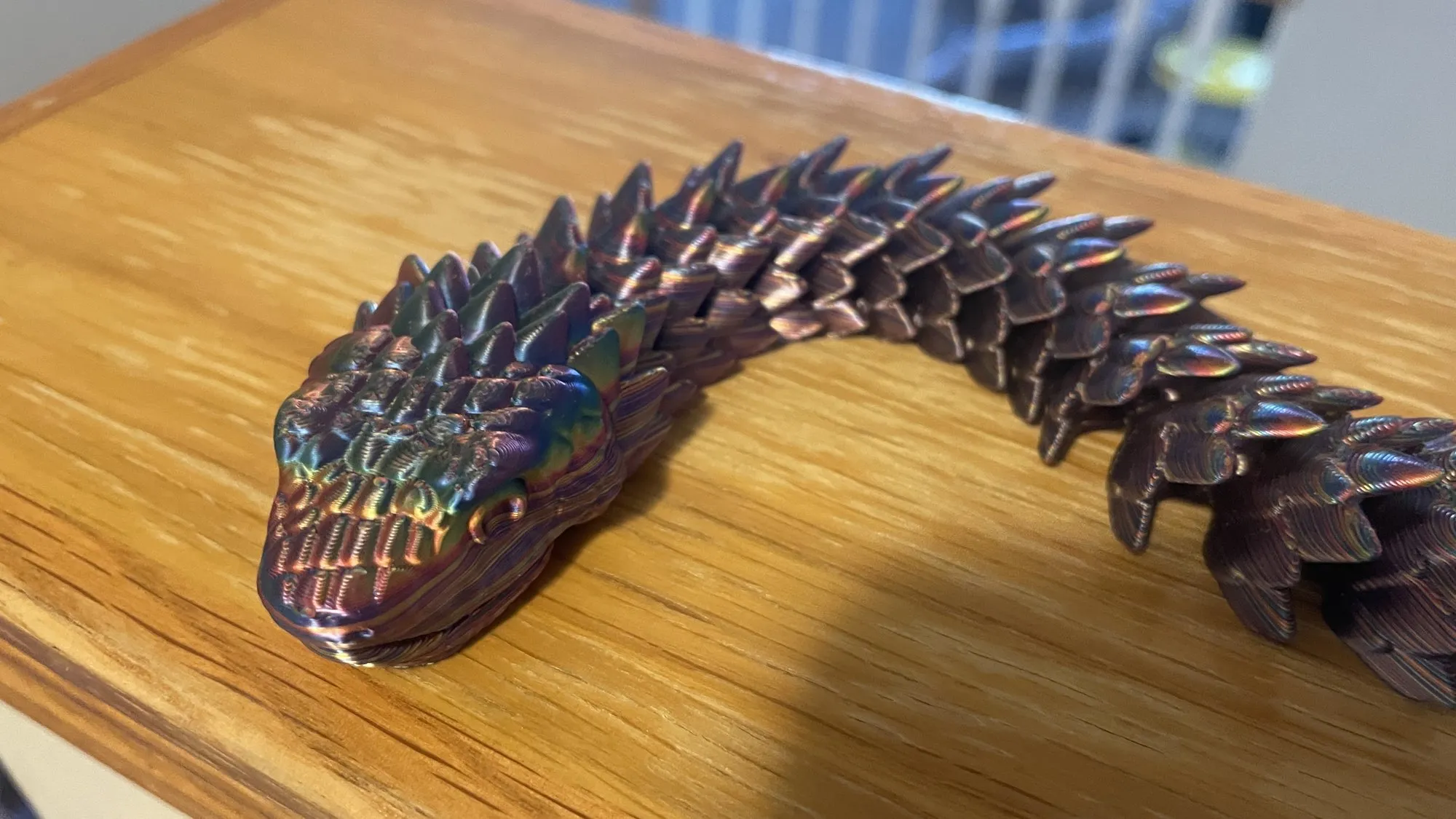 An articulated Duskscale snake print